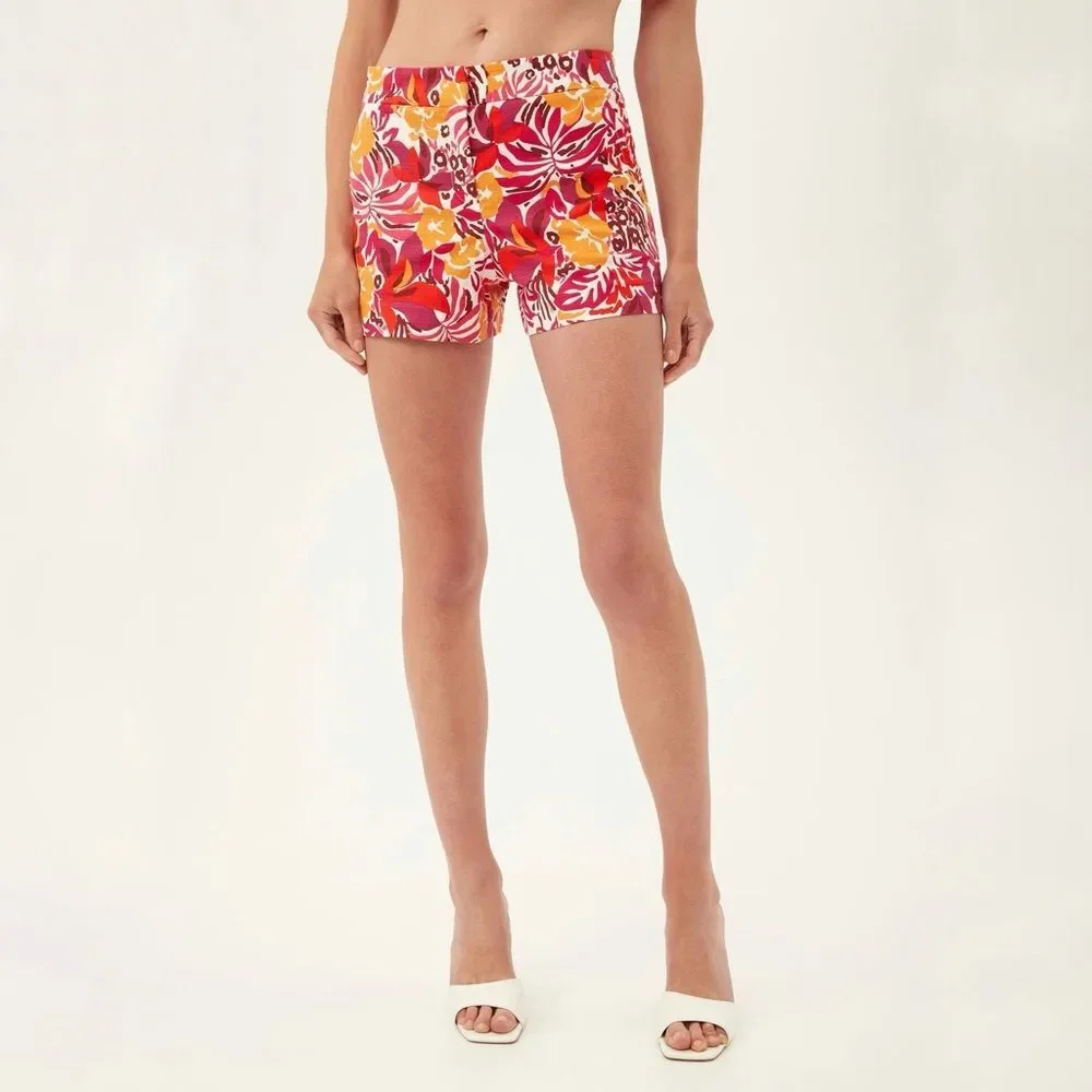 NWT Trina Turk Corbin 2 Shorts in Pink Size 0 - Picture 1 of 9